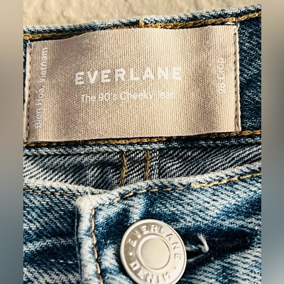 Everlane 90s Cheeky High Rise Crop 28 Straight Leg Jeans - Picture 5 of 16